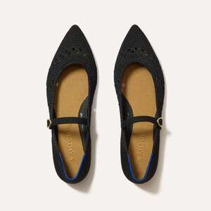 Rothy's The Point Mary Jane II - Black Crochet Size 9